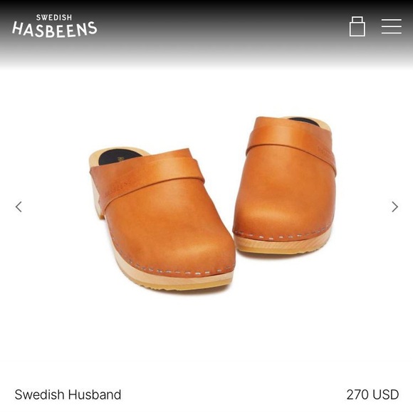 Swedish Hasbeens Shoes - Swedish Hasbeens Swedish Husband in Natural Leather Tan Brown Size 6